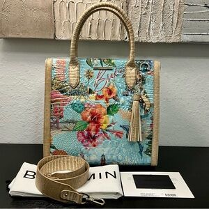 Brahmin Caroline MULTI BANNER Tropical Pattern W/Eyes RARE & HTF